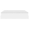 vidaXL Османска легло с матраци, бяло, 180x200 см, изкуствена кожа