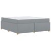 vidaXL Рамка за легло с матрак Светлосиво 180 x 200 cm текстил