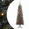 vidaXL С изкуствено коледно дърво с 150 LED светодиода Зелен 120 cm