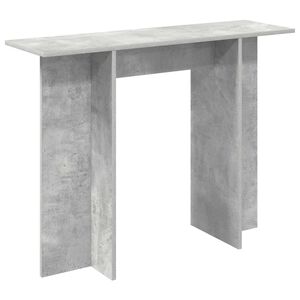 vidaXL Конзолна маса Бетонно сиво 100 x 30 x 75 см Инженерна дървесина