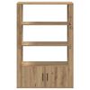 vidaXL Служебен шкаф дъб артизан 30 x 80 x 119.5 см Инженерно дърво