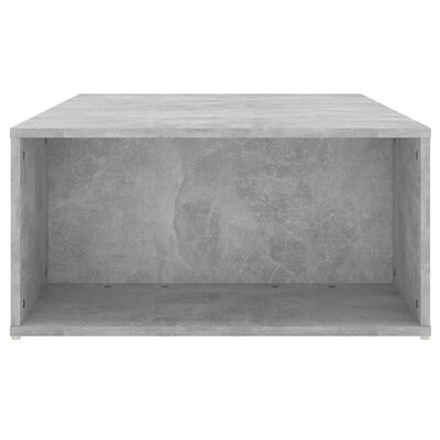 vidaXL Маса за кафе, бетонно сива, 90x67x33 см, ПДЧ