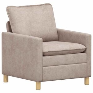 vidaXL Диван Бежово 76 x 81 x 87,5 см Полиестер