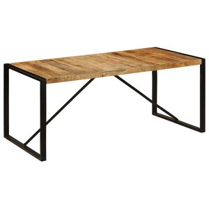vidaXL Трапезна маса, мангово дърво масив, 180 cм