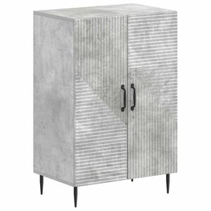 vidaXL Шкаф за обувки HAARLEM 59,5 x 39,5 x 89,5 см Бетонно сиво