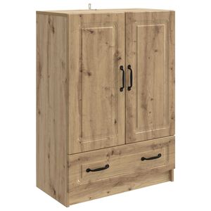 vidaXL Служебен шкаф Дъб артизан 66 x 34,5 x 92 см Инженерна дървесина