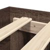 vidaXL Рамка за легло без матрак кафяв дъб 100x200 см инженерно дърво