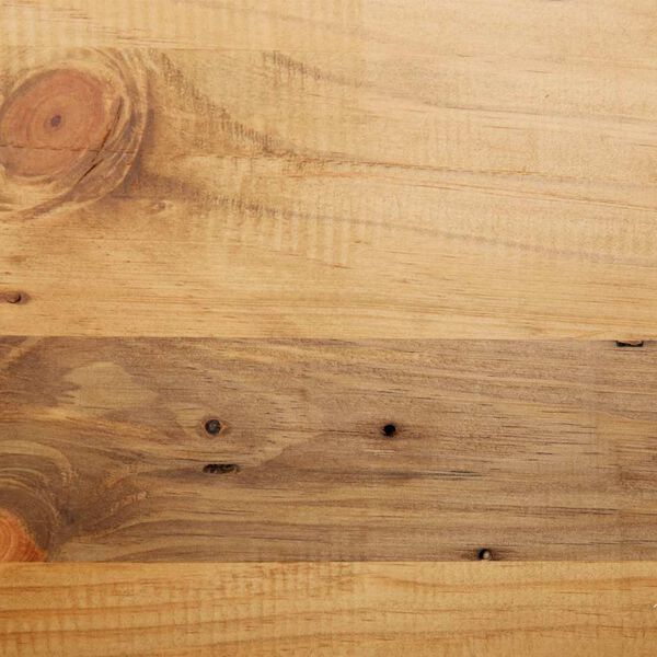 vidaXL Огледало за баня, масивна борова дървесина, 70x12x79 см