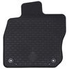 vidaXL Автомобилен килим 4 pcs Черно Каучук