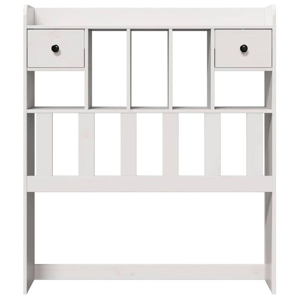 vidaXL Горна табла с място за съхранение, 90 см, масивно дърво бор