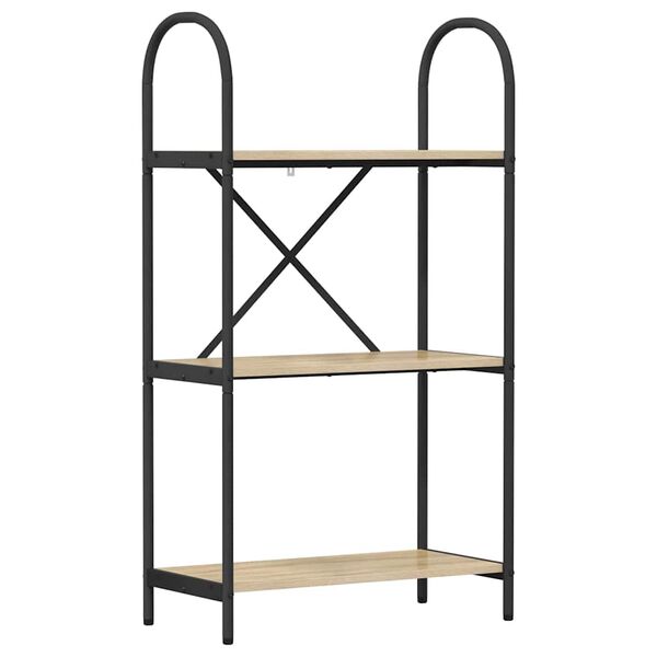 vidaXL Рафт за книги Сонома дъб 60 x 30 x 109 см Инженерно дърво