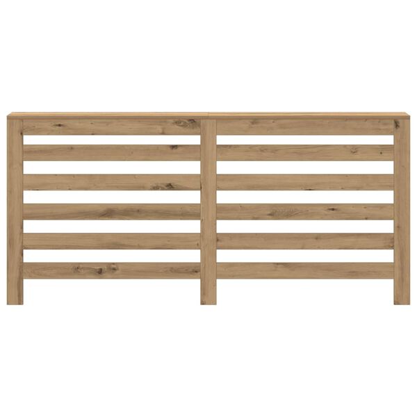 vidaXL Капак за радиатор, дъб артизан, 175x20x82 см, инженерно дърво