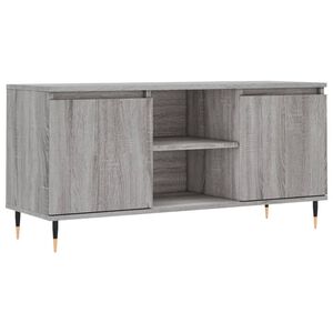 vidaXL ТВ шкаф, сив сонома, 104x35x50 см, инженерно дърво