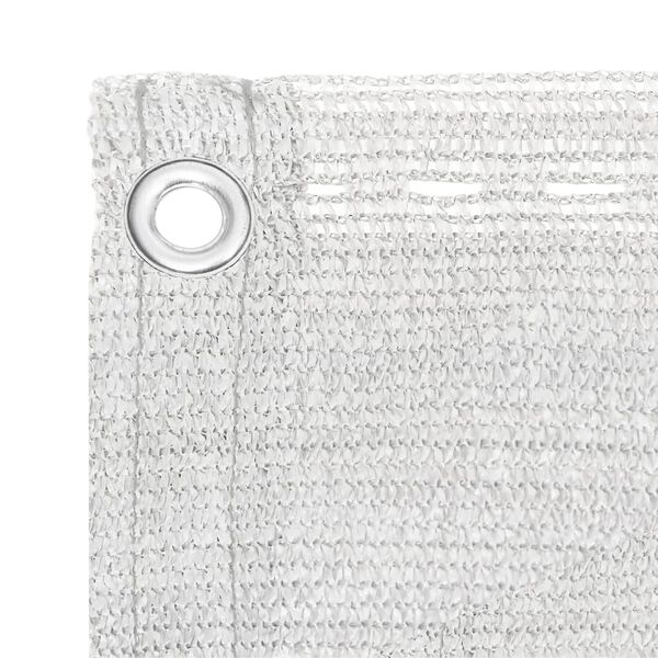 vidaXL Балконски параван, бял, 90x500 см, HDPE