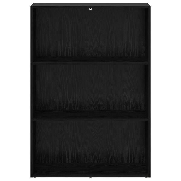 vidaXL Рафт за книги Черния дъб 60 x 30 x 76.5 см Инженерно дърво