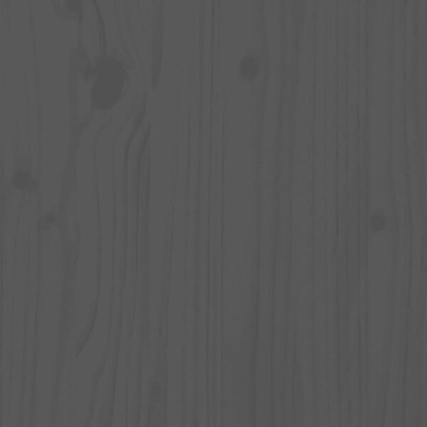 vidaXL Градински лаундж комплект, 6 части, сив, бор масив