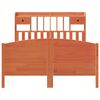 vidaXL Легло с етажерка за книги, без матрак, 150x200 см, бор масив