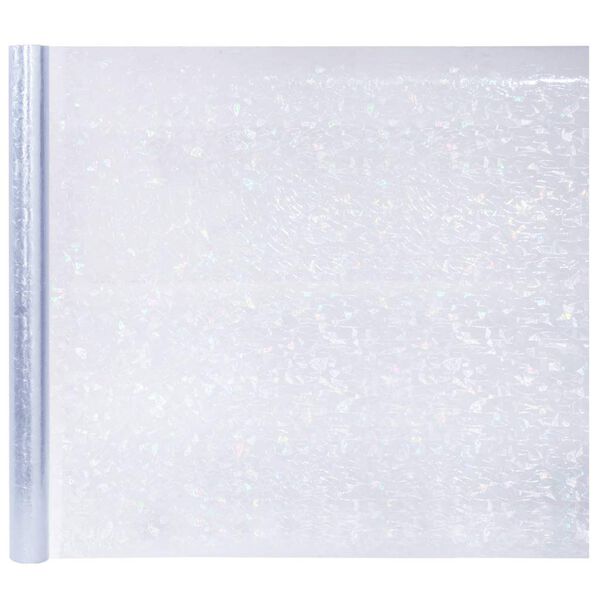 vidaXL Фолио за прозорци 3 бр матирано шарка дъга PVC