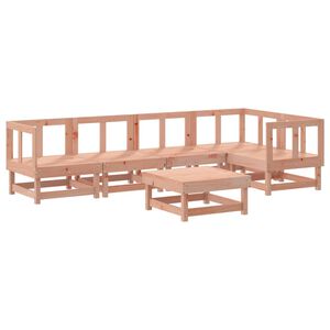 vidaXL Градински лаундж комплект, 6 части, дугласко дърво масив