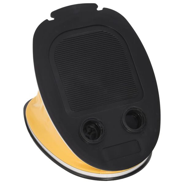 vidaXL Крачна помпа, 26x18 см, PP и PE, сиво и жълто