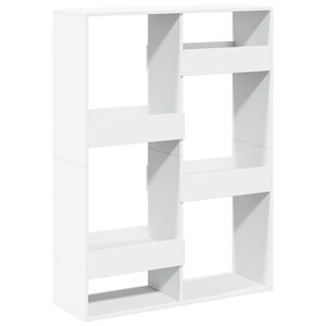 vidaXL Разделител за стая, бял, 100x33x135 см, инженерно дърво
