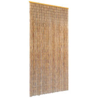vidaXL Завеса за врата против насекоми, бамбук, 90x220 cм
