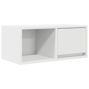 vidaXL ТВ шкаф бял 60x31x25,5 cm Изработена дървесина