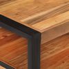 vidaXL Маса за кафе, 120x55x40 см, акация масив