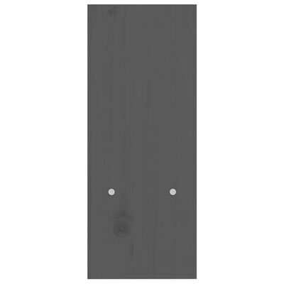 vidaXL Поставка за монитор, сива, (39-72)x17x43 см, бор масив