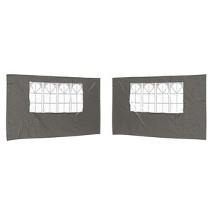 vidaXL Стена на палатка за парти 2 бр. 400 x 195 см Антрацит
