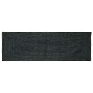vidaXL Килим за площ Тъмносиво 80 x 200 cm юта