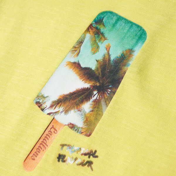 Детска тениска, жълта, 104