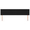 vidaXL Горни табли за легло, 2 бр, черни, 100x5x78/88 см, плат