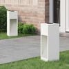 vidaXL Слънчев LED светлинен указател 2 pcs Бяло