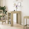 vidaXL Бар маса с рафтове, дъб сонома, 95x47x103,5 см, инженерно дърво
