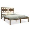 vidaXL Рамка за легло меденокафява дърво 120x190 см Small Double