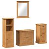 vidaXL Комплект мебели за баня VIGO 4 бр. Меден кафяв 37 x 34 x 110 см