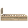 vidaXL Рамка за легло Сонома 120 x 200 cm Солидно борово дърво