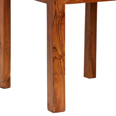 vidaXL Трапезни столове 2 бр масивно дърво с меден финиш модерни