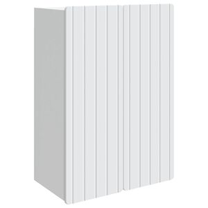 vidaXL Стенно шкафче Бяло 66 x 34,5 x 92 см Инженерна дървесина