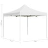 vidaXL Професионална сгъваема парти шатра, алуминий, 2x2 м, бяла