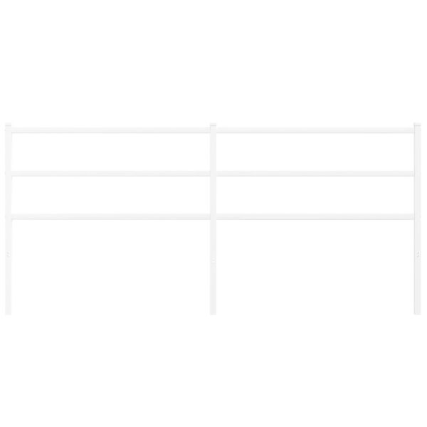vidaXL Метална резервна табла за легло, бяла, 180 см