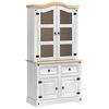 vidaXL Служебен шкаф CORONA Бяло 100 x 48,5 x 179 см