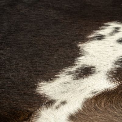 vidaXL Килим от волска кожа, черен, 150x170 см