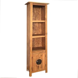 vidaXL Шкаф за баня, свободностоящ, рециклиран бор масив, 48x32x170 см