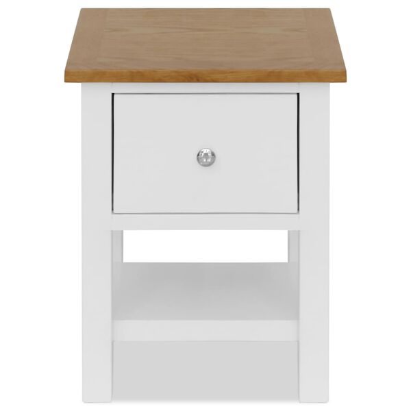 vidaXL Нощни шкафчета, 2 бр, 36x30x47 см, дъбов масив