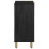 vidaXL Сайдборд, черен, 90x33x75 см, инженерно дърво