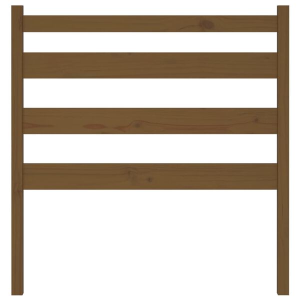 vidaXL Горна табла за легло, меденокафява, 106x4x100 см, бор масив