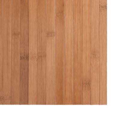 vidaXL Килим, правоъгълен, натурален, 100x400 см, бамбук