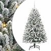 vidaXL С изкуствено коледно дърво 150 cm 150 LED светодиода Топло бяло